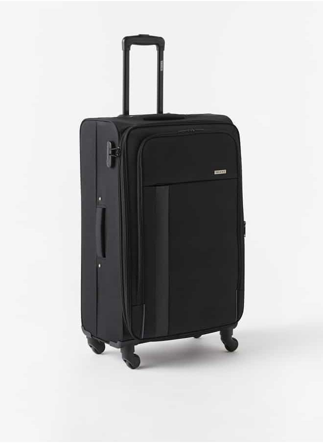 Wave - Solid Softcase Luggage Trolley Bag with Retractable Handle - Set of 3 - Image 1