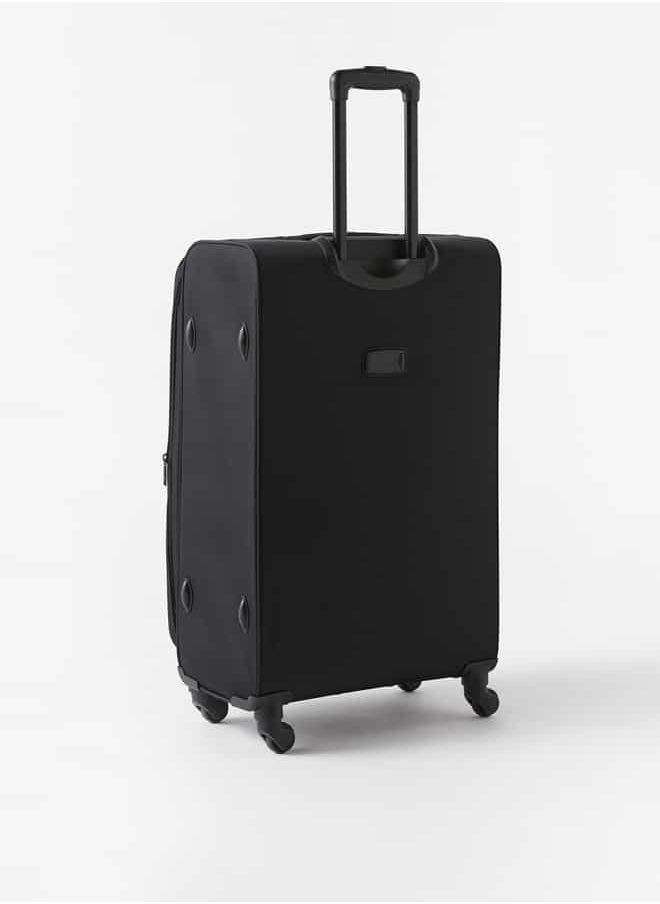 Wave - Solid Softcase Luggage Trolley Bag with Retractable Handle - Set of 3 - Image 1