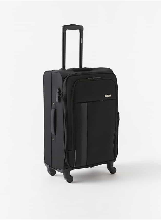 Wave - Solid Softcase Luggage Trolley Bag with Retractable Handle - Set of 3 - Image 1