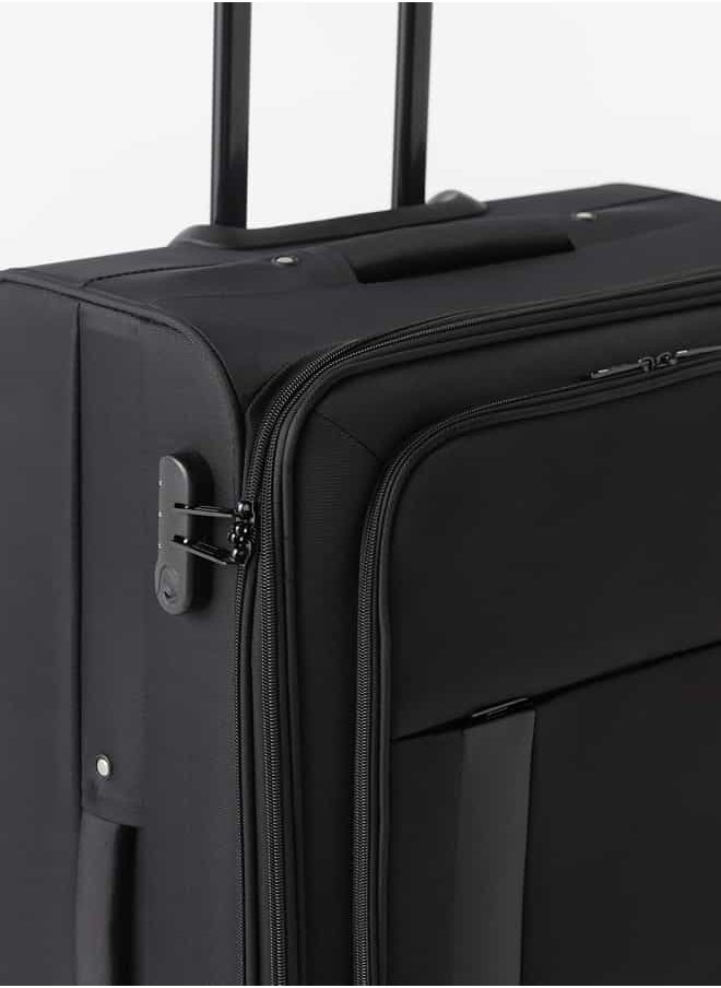 Wave - Solid Softcase Luggage Trolley Bag with Retractable Handle - Set of 3 - Image 1