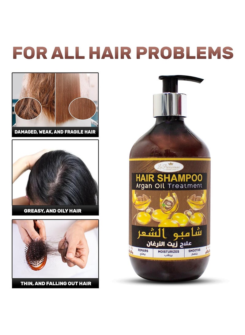 ECOLYTE+ La Parisienne Premium Luxury Shampoo with Argan Oil Treatment - 500ml - Image 5