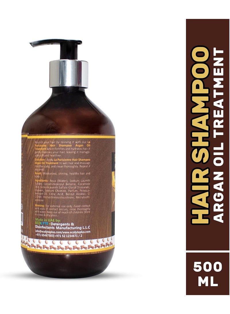 ECOLYTE+ La Parisienne Premium Luxury Shampoo with Argan Oil Treatment - 500ml - Image 2