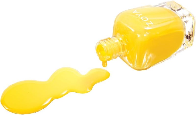 Zoya Pippa ZP479 Nail Polish - Bright Lemon Yellow Creme, 15 ml - Image 5