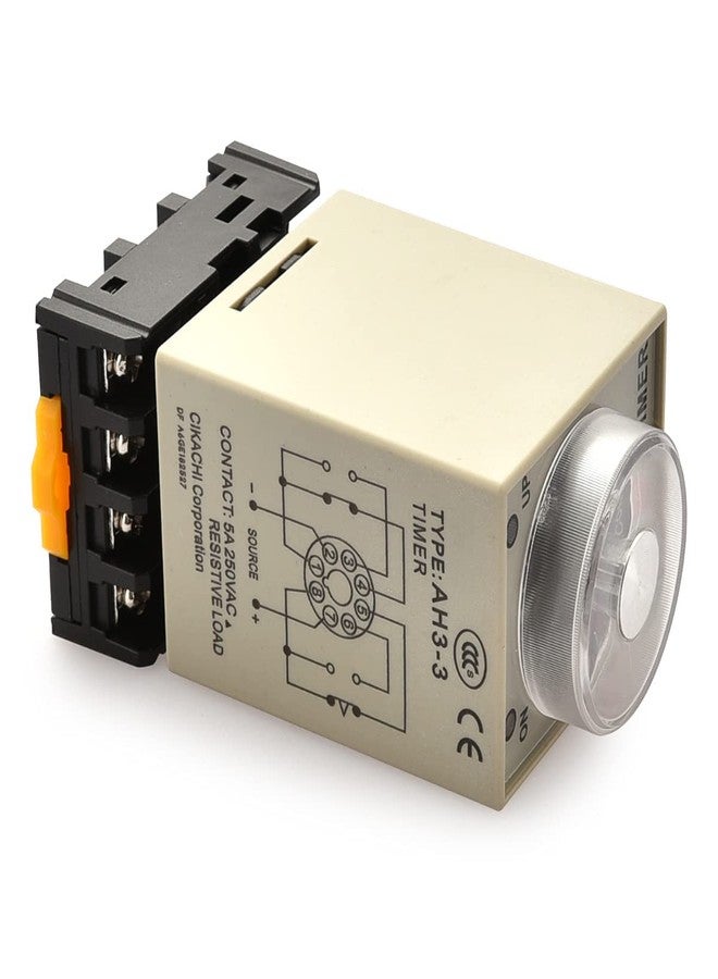 Baomain AC 220V AH3-3 Time Delay Relay Solid State Timer 8 Pins 0-60Min with Socket - Image 4