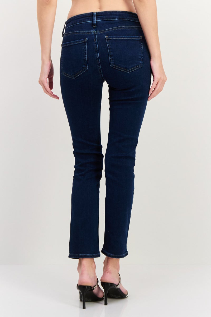 NYDJ Women Petite Plain Stretchable Jeans, Blue - Image 3