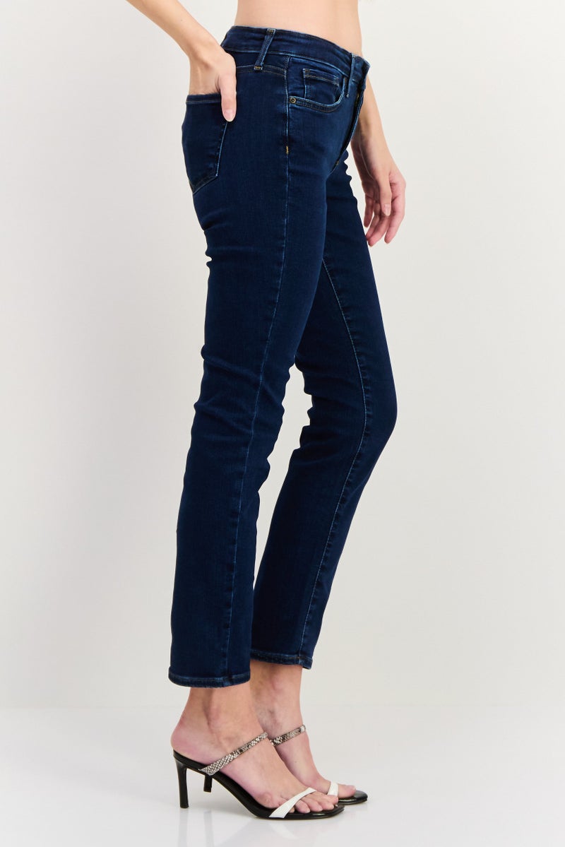 NYDJ Women Petite Plain Stretchable Jeans, Blue - Image 2