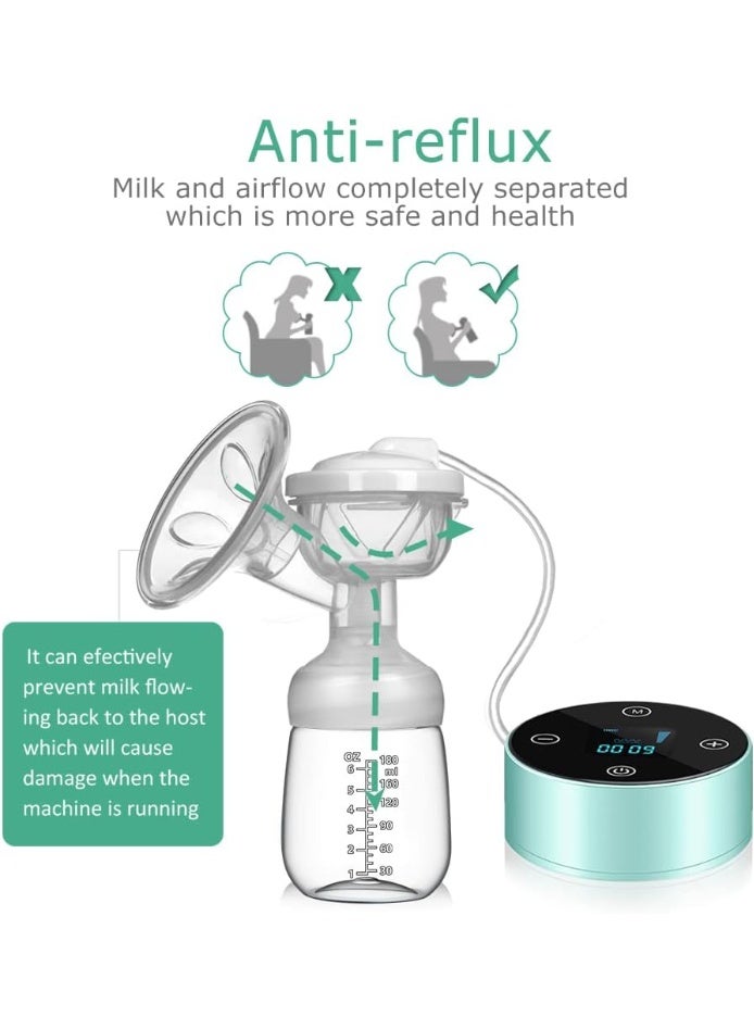 Bukela Electric Breast Pump, Breast Pump Electric Breastfeeding Pump 3 Modes 10 Levels Dual Rechargeable Nursing Double Breast Milk Pump Massage with Touchscreen LED - Image 4