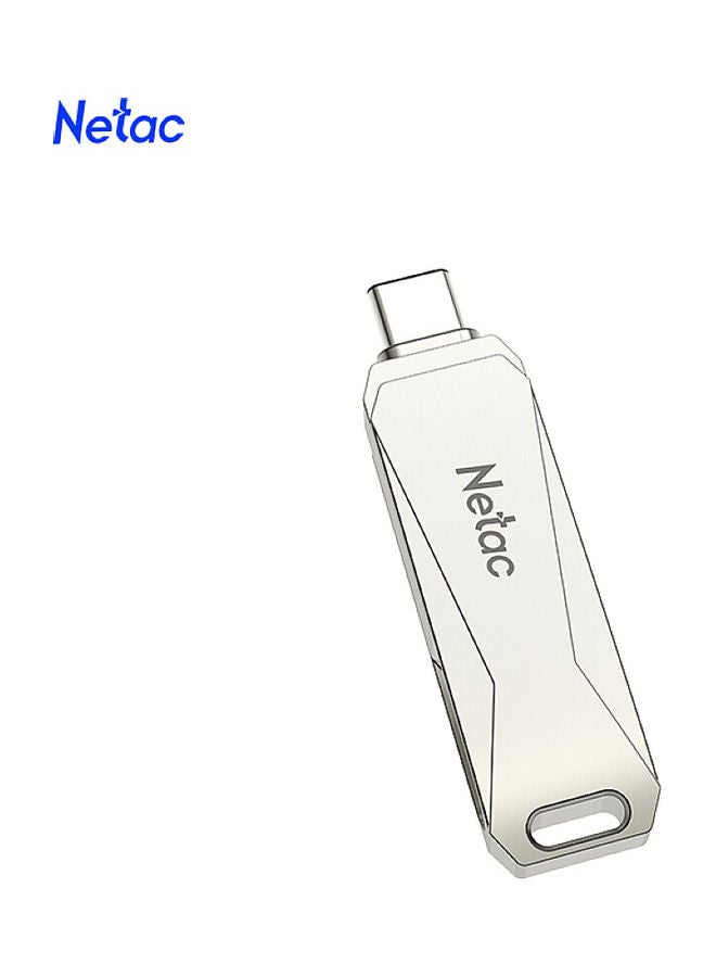 Netac 128GB USB 2in1 USB 3.0 Gen 1 and Type-C / Type A External Flash Drive High-Capacity Small 360°Rotatable for Computer Smartphones Mac Windows Pad - U782C | 128 GB - Image 2