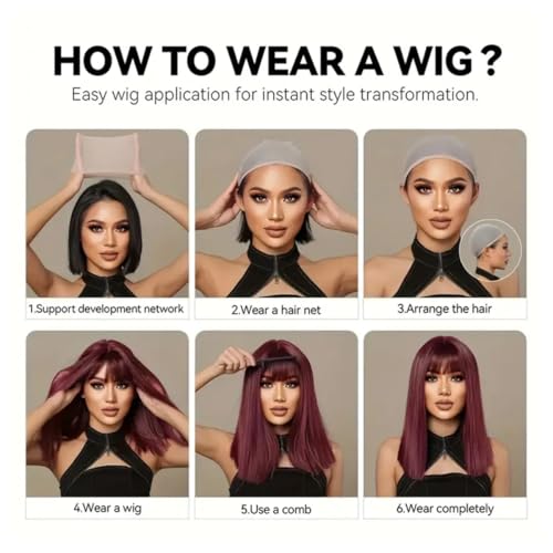 Akashkrishna Long Hair Wig For Women Full Head Natural Hairs | High temperature Resistant Hair Wig | Suitable For Parties & Styling | Brown Wigs | Pack Of 1 Wig & Wig Cap - Image 3