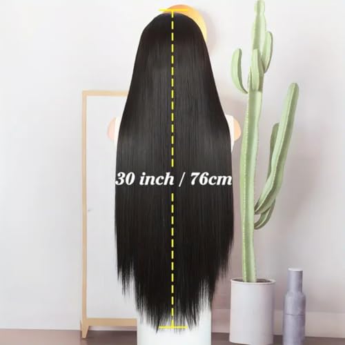 Akashkrishna Long Hair Wig For Women Full Head Natural Hairs | High temperature Resistant Hair Wig | Suitable For Parties & Styling | Brown Wigs | Pack Of 1 Wig & Wig Cap - Image 2