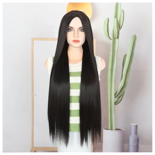 Akashkrishna Long Hair Wig For Women Full Head Natural Hairs | High temperature Resistant Hair Wig | Suitable For Parties & Styling | Brown Wigs | Pack Of 1 Wig & Wig Cap - Image 5
