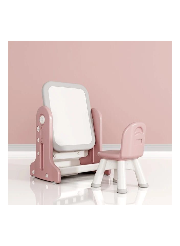 اي ام زد جي طاولة أطفال 2 في 1 متعددة الوظائف أو لوحة كتابة فنية قابلة للتعديل وكرسي واحد - Image 1