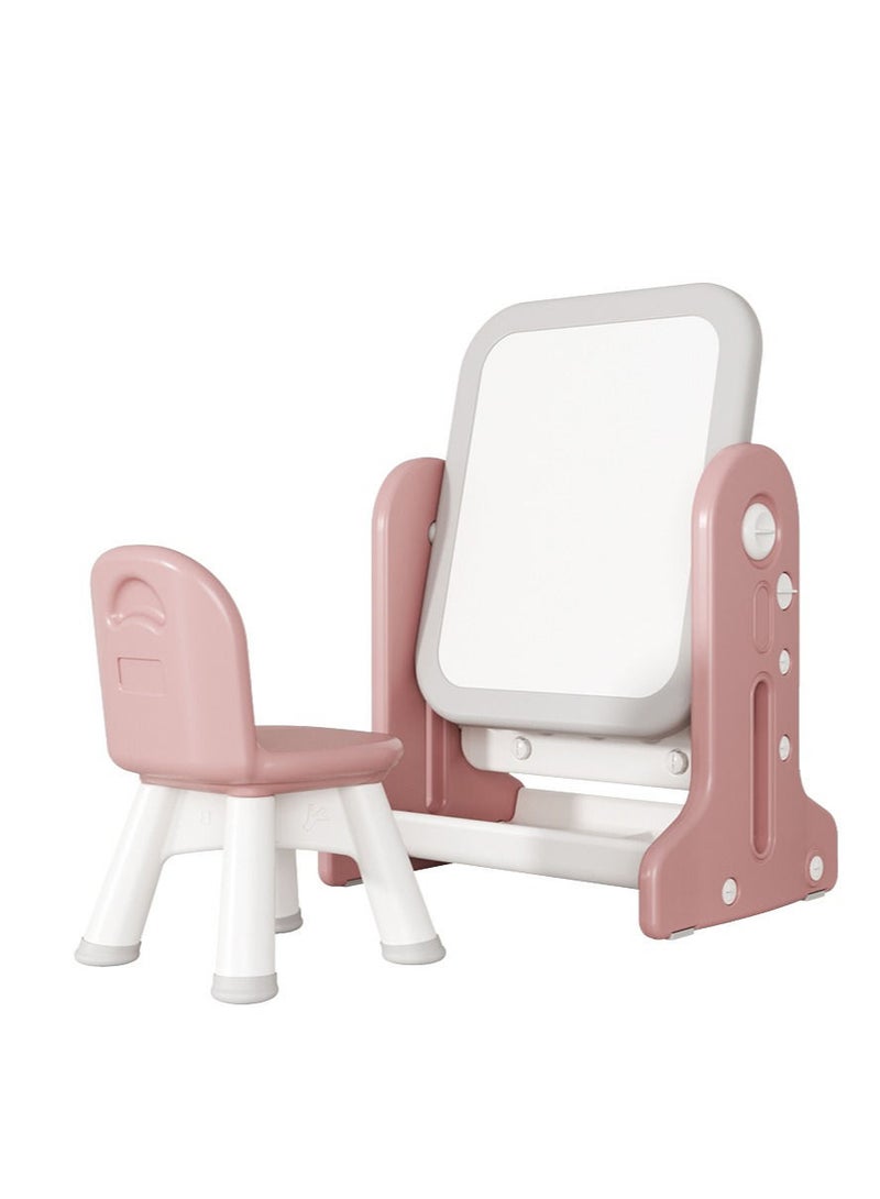 اي ام زد جي طاولة أطفال 2 في 1 متعددة الوظائف أو لوحة كتابة فنية قابلة للتعديل وكرسي واحد - Image 3