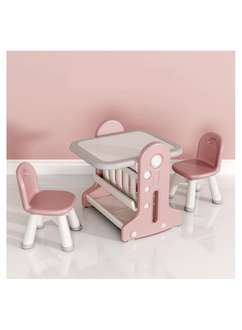اي ام زد جي طاولة أطفال 2 في 1 متعددة الوظائف أو لوحة كتابة فنية قابلة للتعديل وكرسي واحد - Image 5