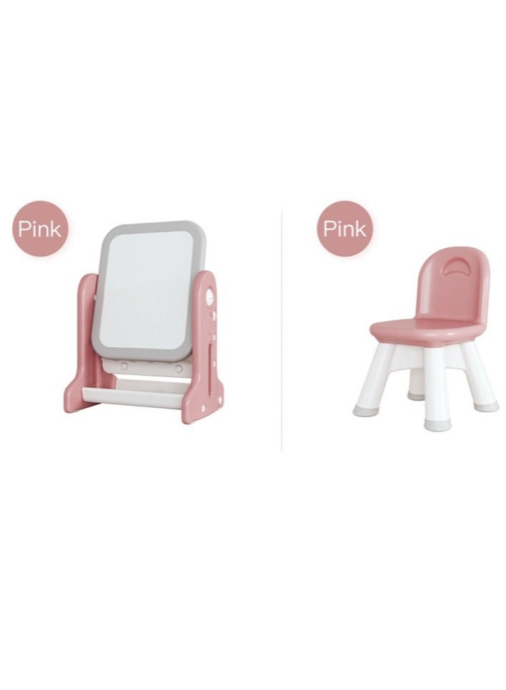 اي ام زد جي طاولة أطفال 2 في 1 متعددة الوظائف أو لوحة كتابة فنية قابلة للتعديل وكرسي واحد - Image 4