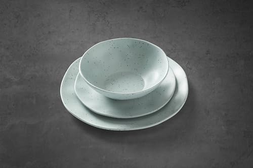 Oneida 895952 Terrazzo Melamine Mint 12 Piece Dinnerware Set, Lightweight Melamine Material - Image 4