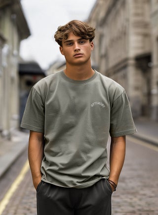 Anthracite Relaxed/Comfortable Cut More Sustainable Text Embroidered 100% Organic Cotton T-shirt - pzsku/ZD498FD0C995CAC7C1F56Z/45/_/1730940056/72512320-7928-4450-89d8-e30a0b209ba2