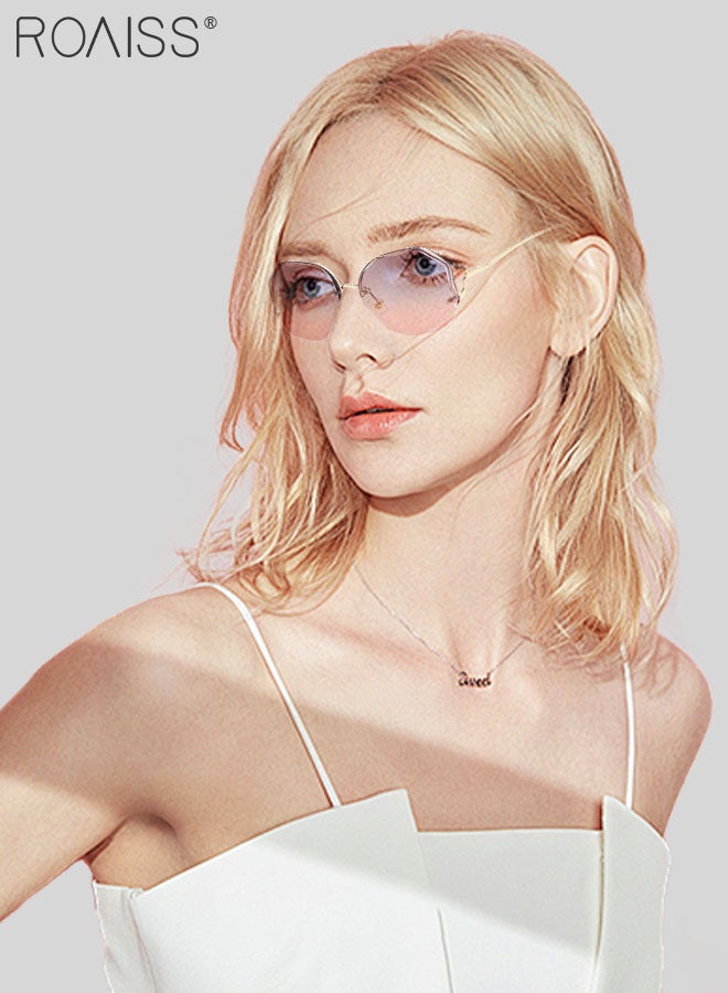 roaiss 2 Pcs Polygon Sunglasses for Women, UV400 Protection Sun Glasses, Fashion Decorative Eyewear for Outdoor Party Street Photography, 59mm - Image 2