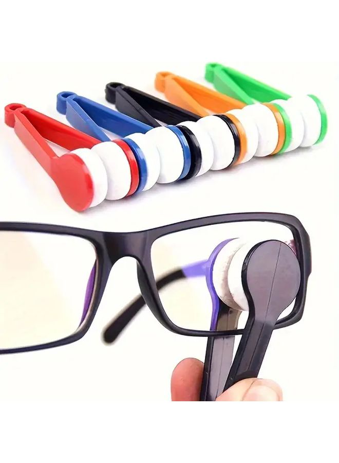 3 Pcs Portable Eyeglass Cleaning Brush Soft Microfiber Lens Wiper Scratch Free Glasses Cleaner With Keychain Hole For Home Office Use - Image 1