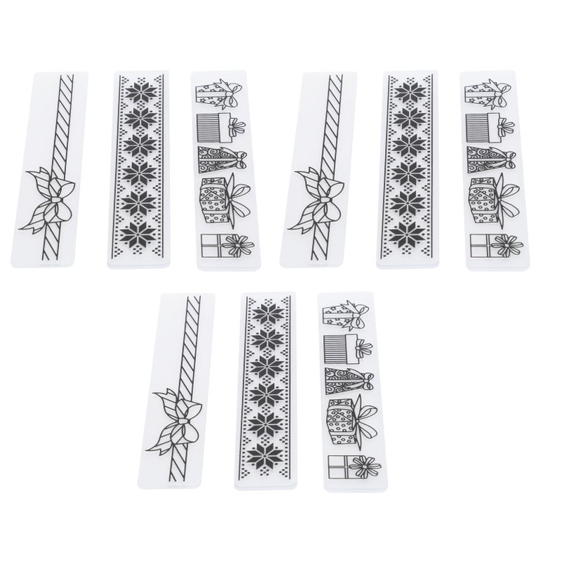 9Pcs Flower Plastic Embossing Folder DIY Paper Decoration Card Maker Template Accessories - Image 2
