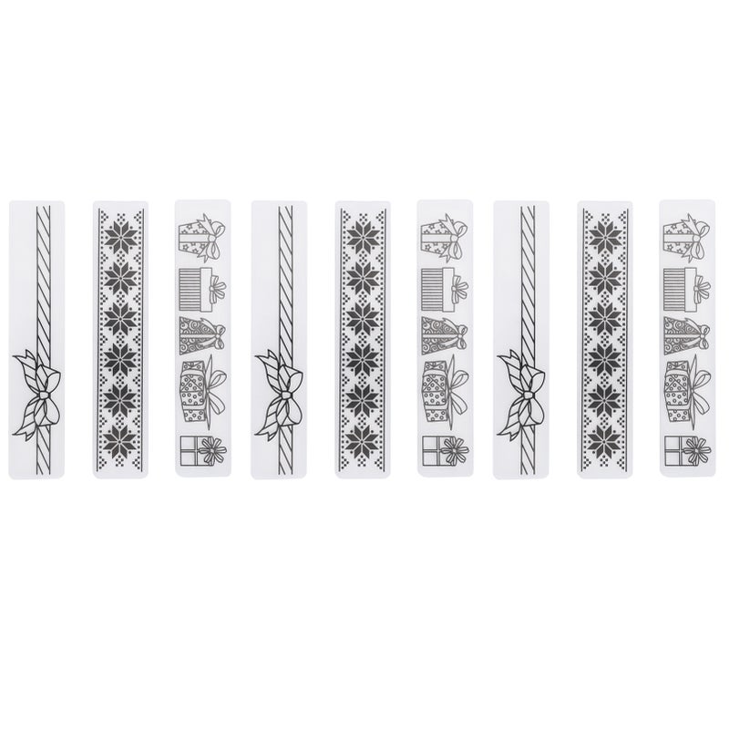 9Pcs Flower Plastic Embossing Folder DIY Paper Decoration Card Maker Template Accessories - Image 1