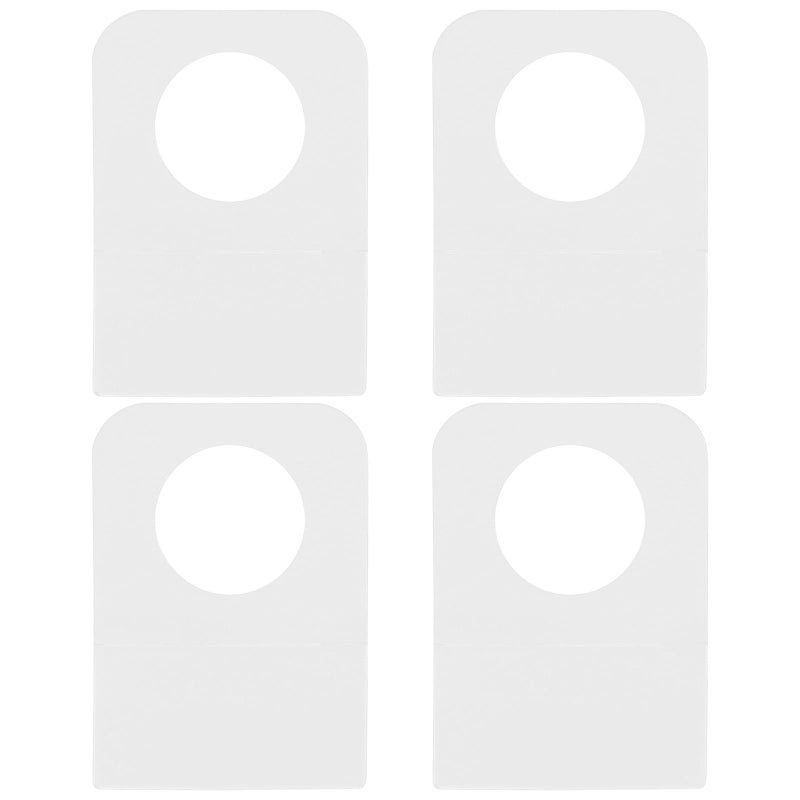 500pcs Clear Plastic Hanging Tabs 23x32x0 3mm Self Adhesive Slot Hole Tags For Retail Display - Image 2