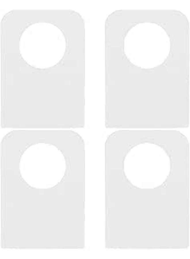 500pcs Clear Plastic Hanging Tabs 23x32x0 3mm Self Adhesive Slot Hole Tags For Retail Display - Image 1