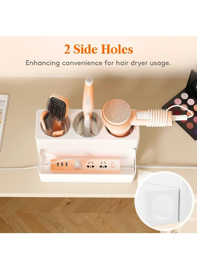 Chase Up Hair Tool Organizer, Hair Blow Dryer Holder Countertop, Removable Acrylic Hair Brush Storage Stand for Curling Iron/Hair Styling Tools/Makeup Accessories in Bathroom, Vanity, Kitchen - Image 3