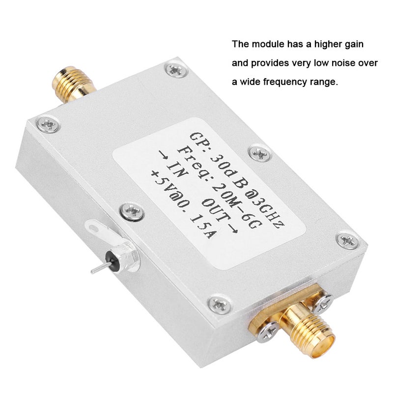 RF Amplifier Low Noise Broadband Gain 30dB LNA 20M-6G Electric Components - Image 2