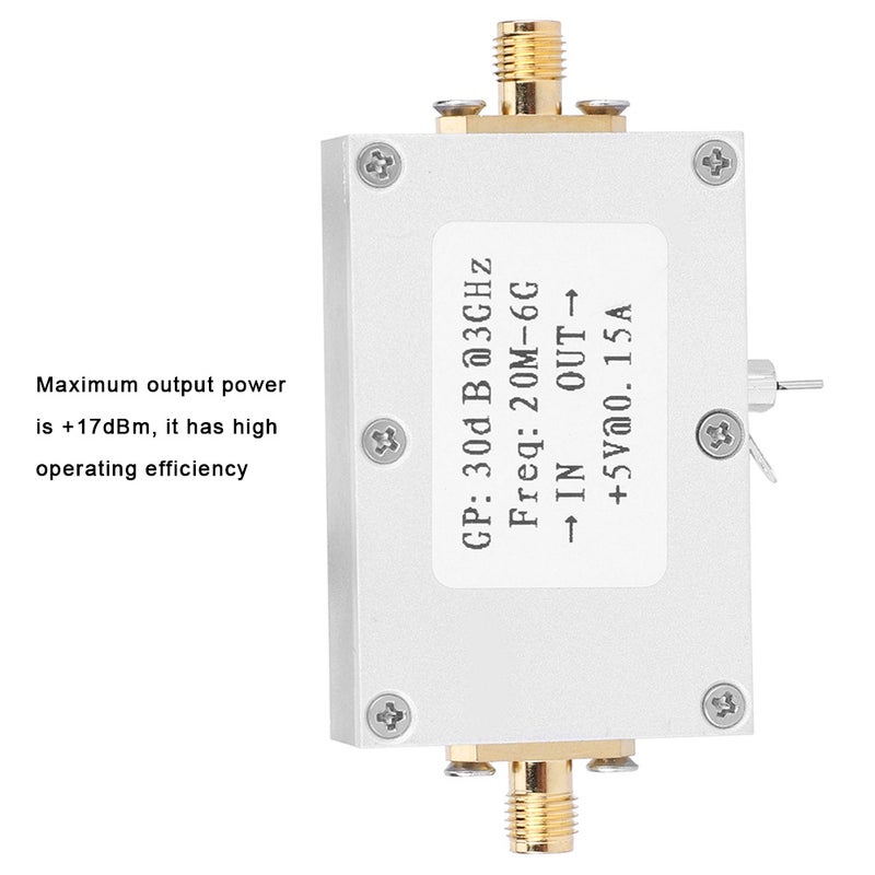RF Amplifier Low Noise Broadband Gain 30dB LNA 20M-6G Electric Components - Image 4