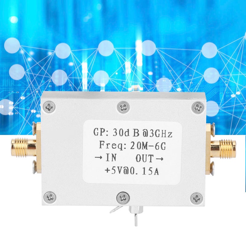 RF Amplifier Low Noise Broadband Gain 30dB LNA 20M-6G Electric Components - Image 1