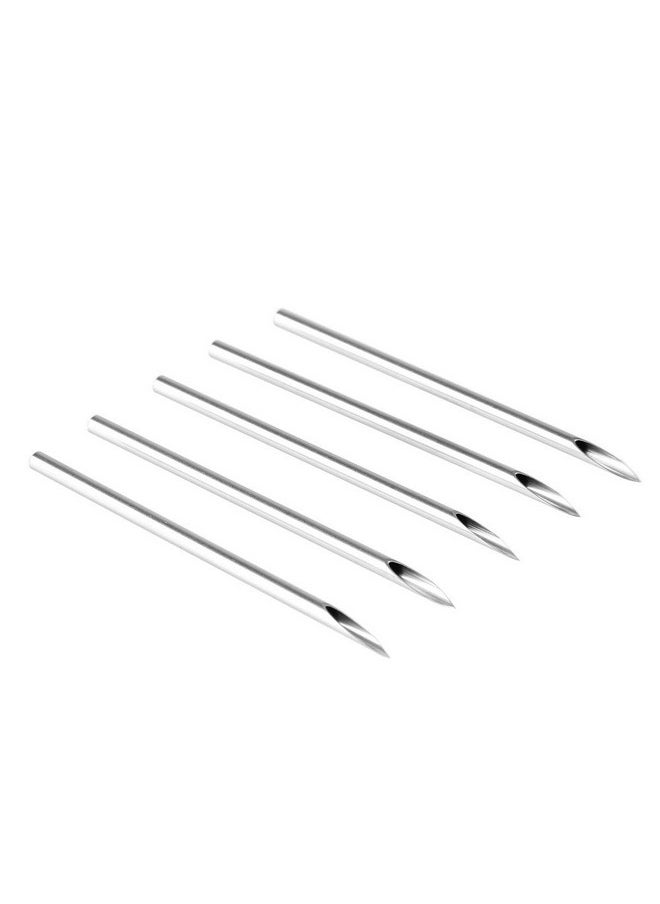 Beauty7 - Sterilized Surgical Steel Piercing Needles Body Ear Navel Nipple Piercing 50Pcs (8G) - Image 1