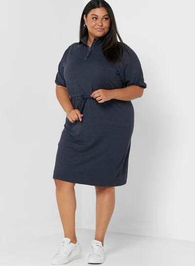 Only Carmakoma Collared Knit Dress