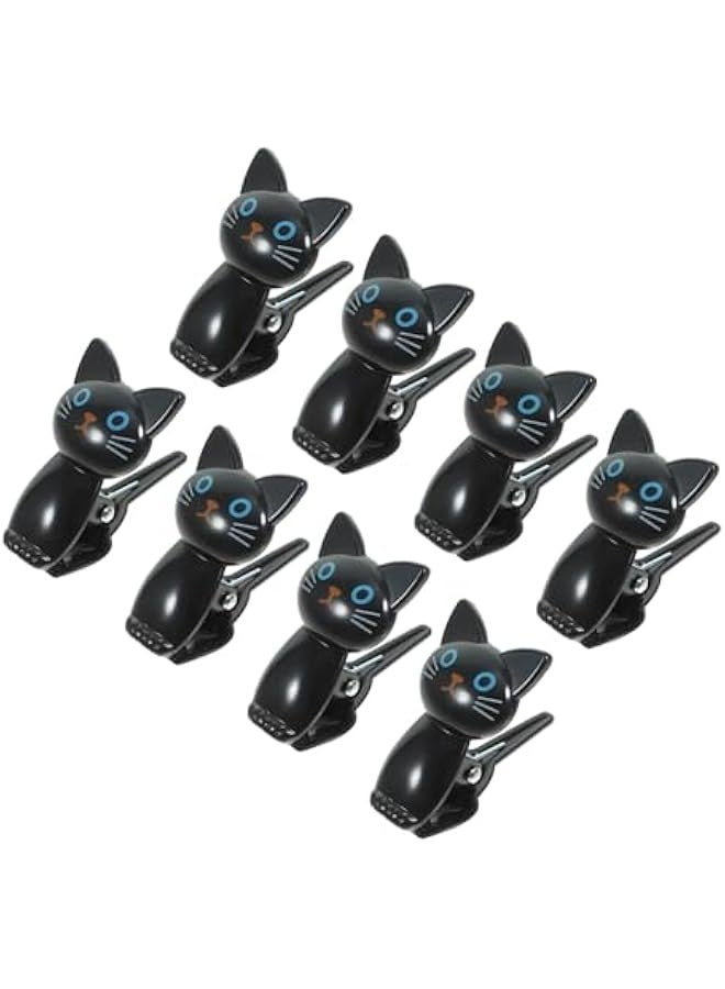 Generic 8-Pack of Adorable Cat Bag Clips for Airtight Sealing in the Kitchen and Snacks  - Image 1