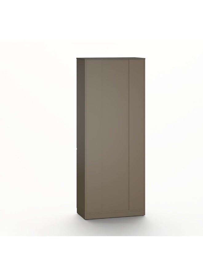 DANUBE HOME Eupen 4 Door Book Case Modern Design Organiser Cupboard Multifunctional Display Rack Book Case For Home Office L80Xw40Xh200Cm - Grey  - Image 1