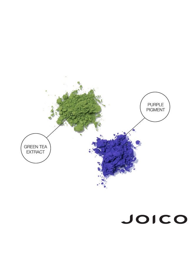 JOICO شامبو Color Balance Purple | للشعر الأشقر والرمادي البارد | التخلص من درجات اللون الأصفر النحاسي | تعزيز حيوية اللون ولمعانه | حماية من الأشعة فوق البنفسجية | بزيت ثمر الورد ومستخلص الشاي الأخضر | 1.7 أونصة سائلة  - Image 4