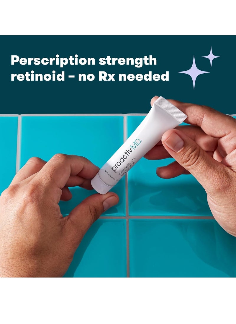 Proactiv - ProactivMD Oil Control Adapalene Gel Acne Treatment - Prescription Strength Retinoid For Face and Body Acne.1% Solution, 0.5 oz - Image 1