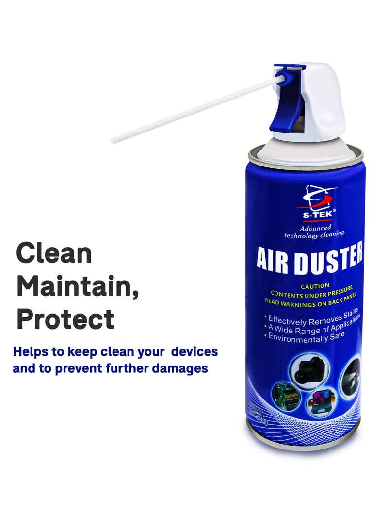 S-TEK AIR DUSTER FOR COMPUTER,LAPTOP, KEYBOARDS etc 400 ml ADVANCED CLEANING TECHNOLOGY - pzsku/ZD499C99E7EA5750066F2Z/45/_/1707314657/eebba33f-7c88-4b7b-9457-55778ba92f0c