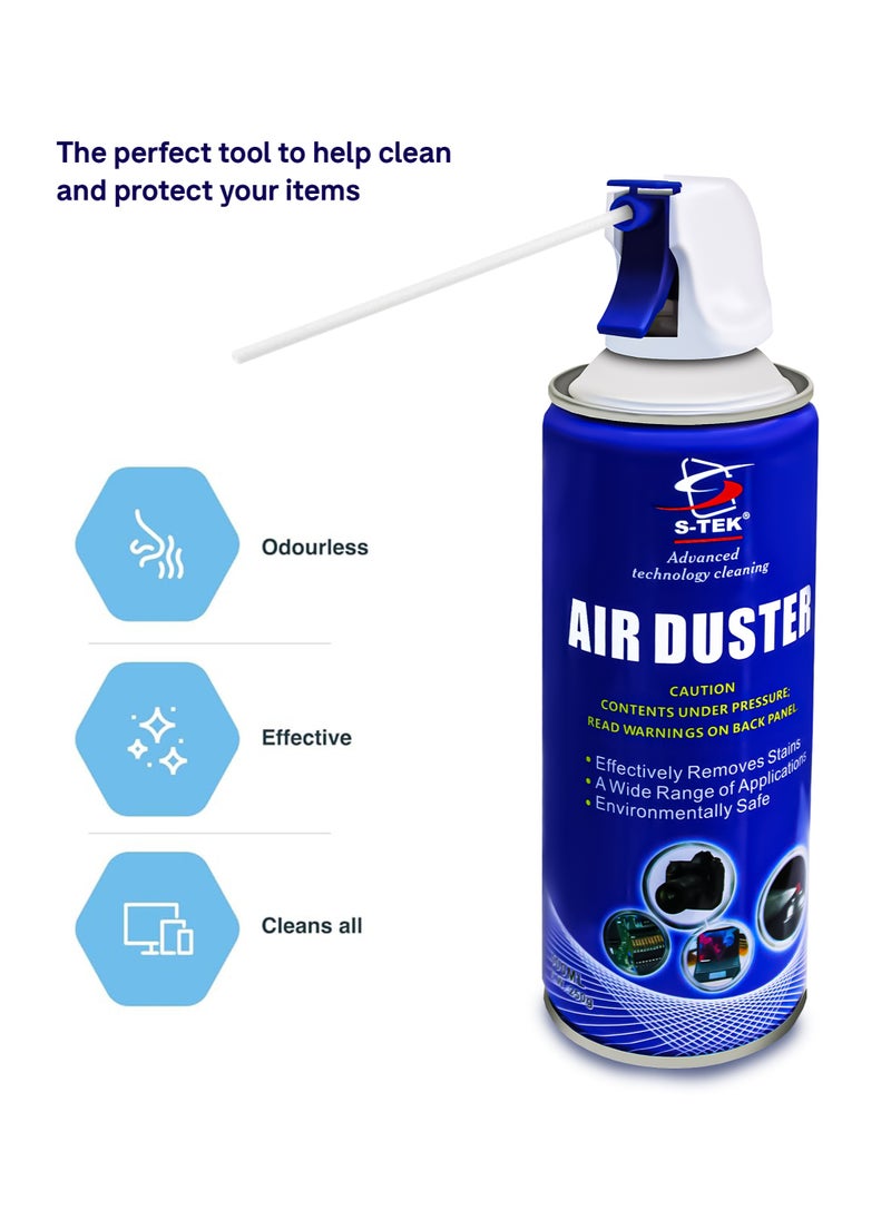 S-TEK AIR DUSTER FOR COMPUTER,LAPTOP, KEYBOARDS etc 400 ml ADVANCED CLEANING TECHNOLOGY - pzsku/ZD499C99E7EA5750066F2Z/45/_/1707314669/68edb392-f6d1-412b-a088-bfae5974f6d4