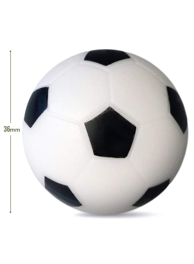CABAX كرات كرة الطاولة البديلة، حجم 36 مم، كرات كرة القدم البيضاء والسوداء - 6 عبوات - Image 2