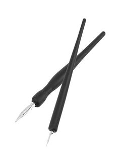 Generic Black Comic Dip Pen Set Ink Writing Calligraphy Pen Artists Drawing Cartoon Pens with 5 Replacement Nibs for Comic Calligraphy Pen-and-Ink Drawing  - Image 2