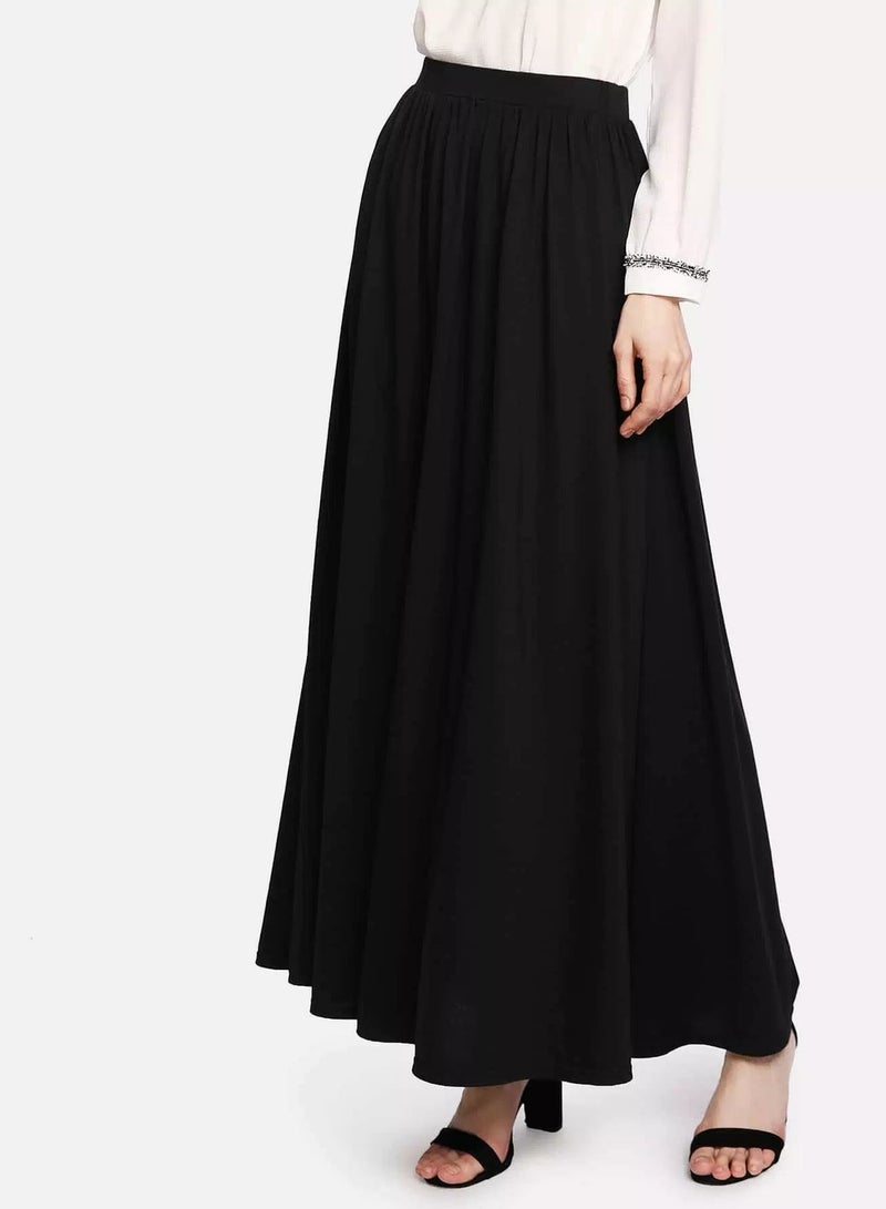 Full Length Solid Skirt - Image 4