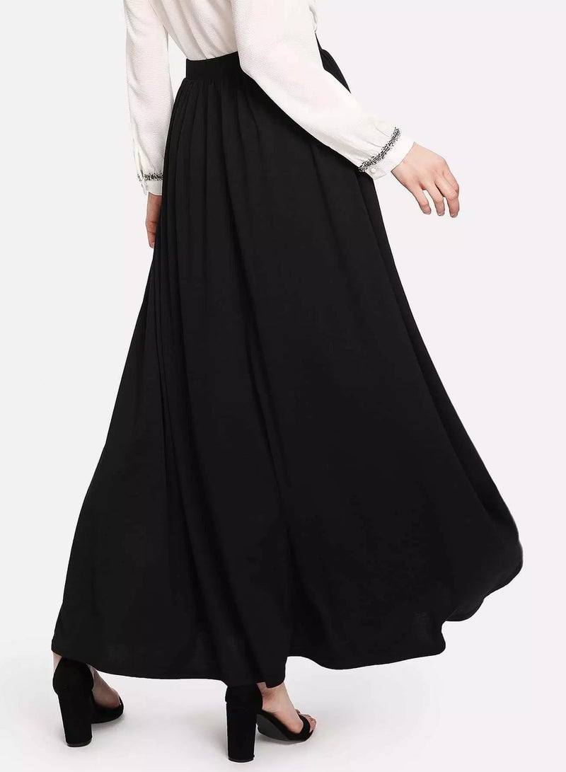 Full Length Solid Skirt - Image 2