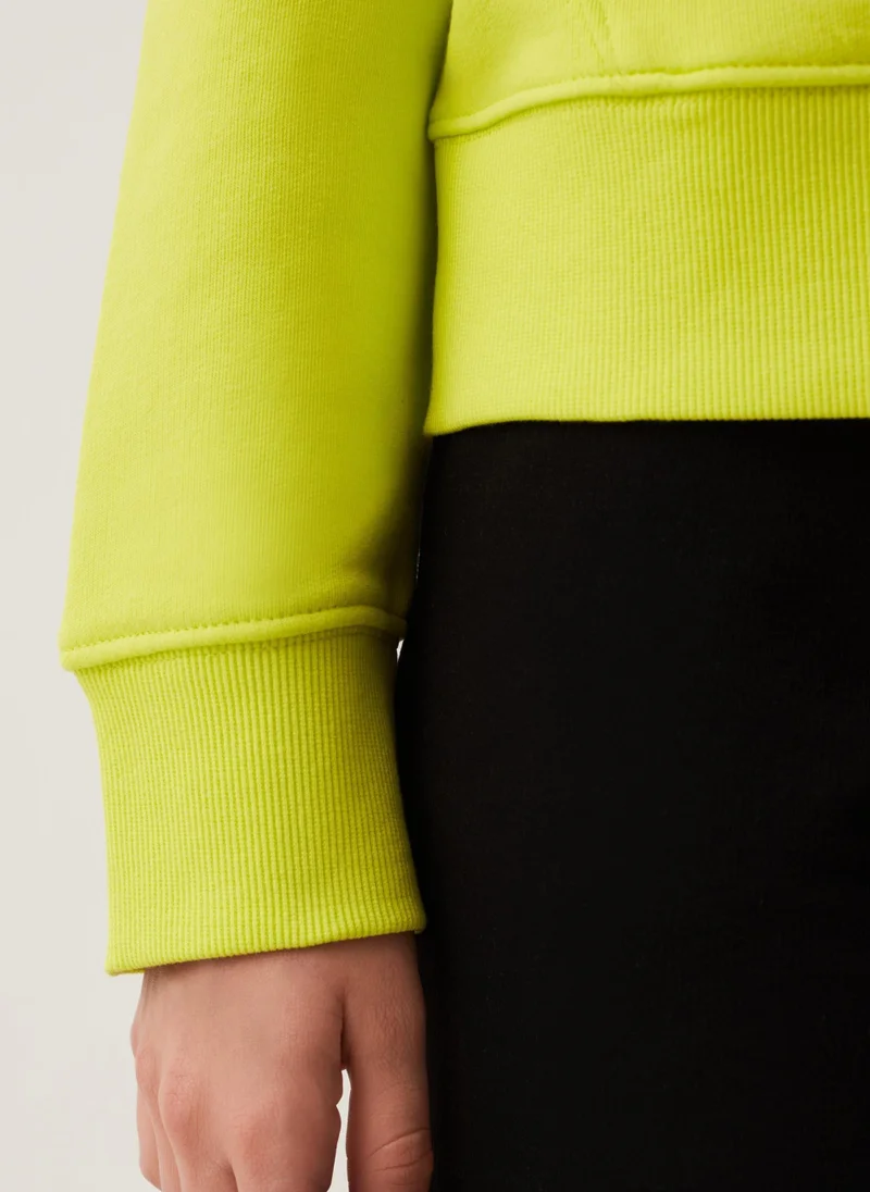 Ovs Solid colour round neck sweatshirt