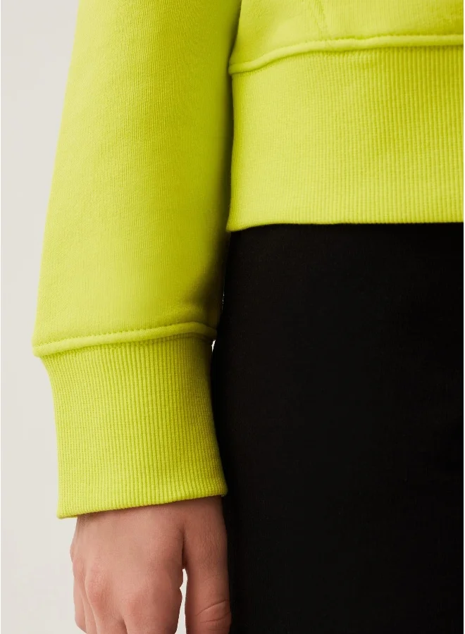 Ovs Solid colour round neck sweatshirt