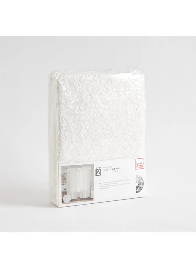 Home Box Rhine Luke 2-Piece Net Curtain Set 240x140 cm