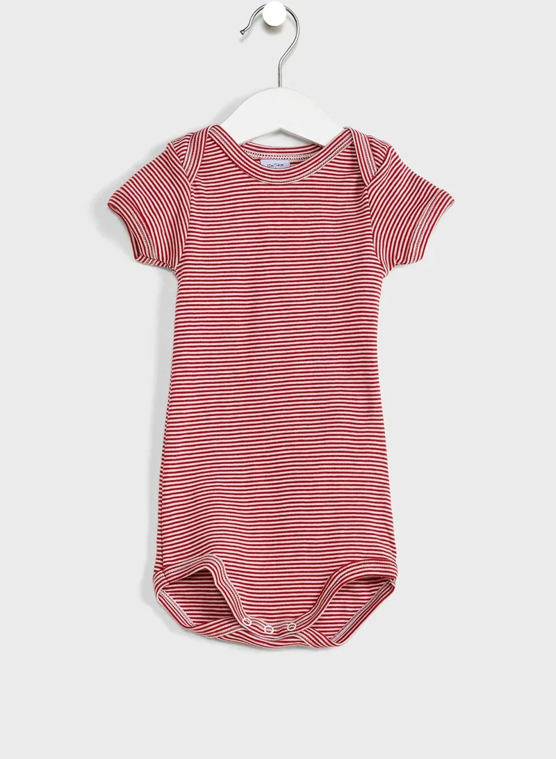 Petit Bateau Infant 3 Pack Assorted Bodysuit
