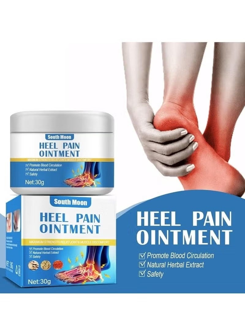 SOUTH MOON 3pcs South Moon Heel Pain Ointment Herbal Ointment Foot Heel Pain Cream Rheumatism Arthritis Pain Ointment Foot Sprain Heel Foot Bone Spurs Pain Relief Plaster Heel Pain Ointment Rheumatoid Arthritis Herbal Ointment Sprained Waist Foot Bone Spur Health Care  - Image 2