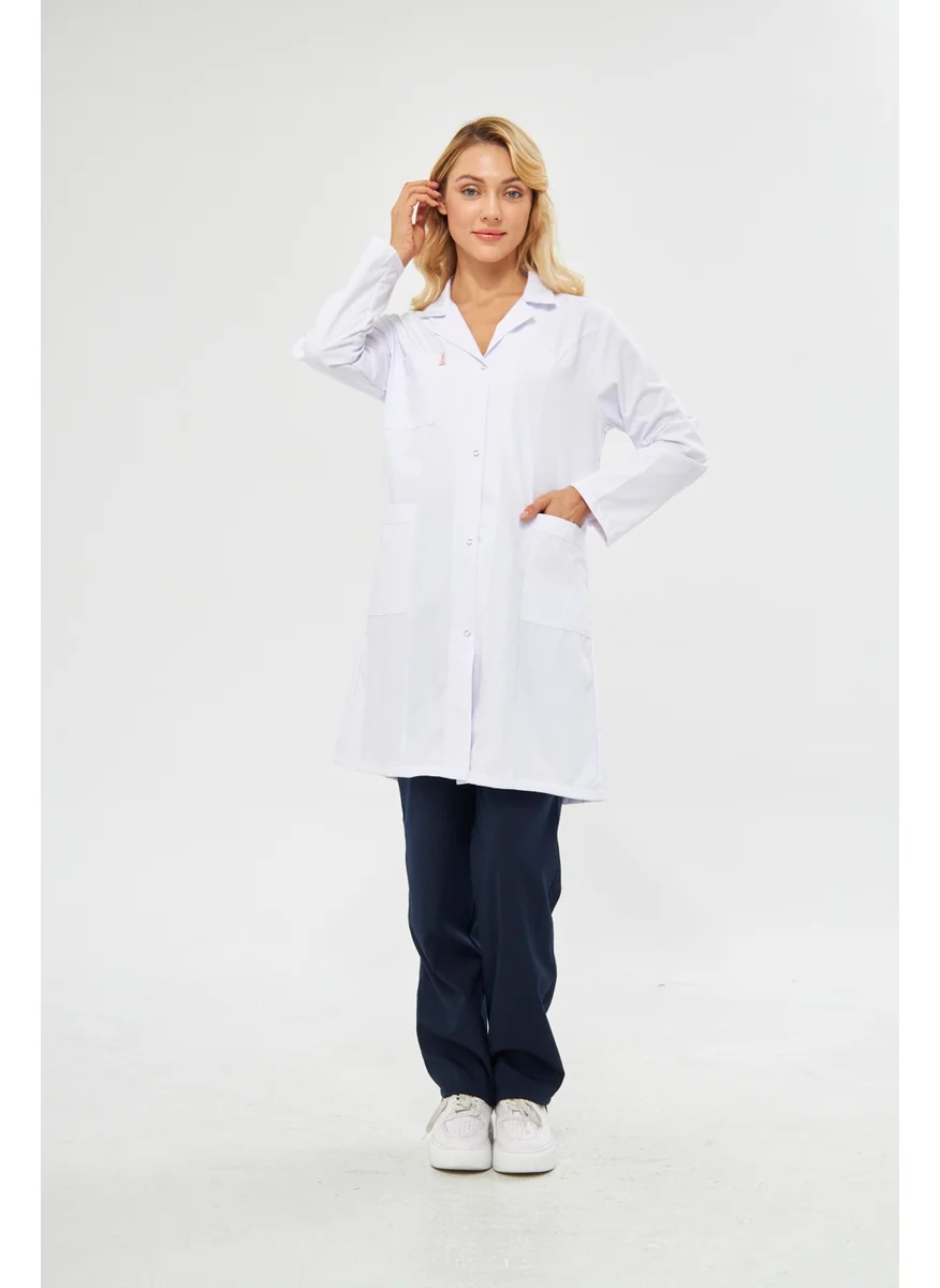 Mervem School Apron Alpaca Women's White