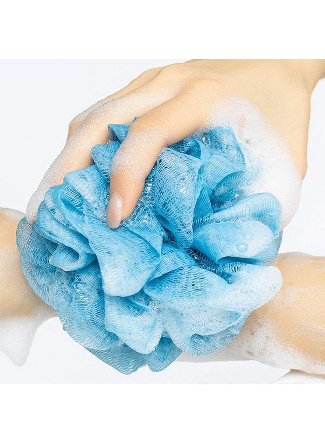 SANGOZ'S Exfoliating Back Scrubber for Shower, Bath Scrub Loofah Sponge, Gloves Mitt for Body Exfoliation, 3 Pcs Bathroom Accessories Back Brush Washer Exfoliator for Men and Women(MultiColor) - Image 3